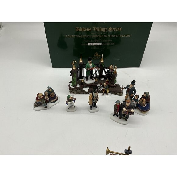 Dickens Village A CHRISTMAS CAROL READING by Charles Dickens, Limited Edition - Picture 9 of 16